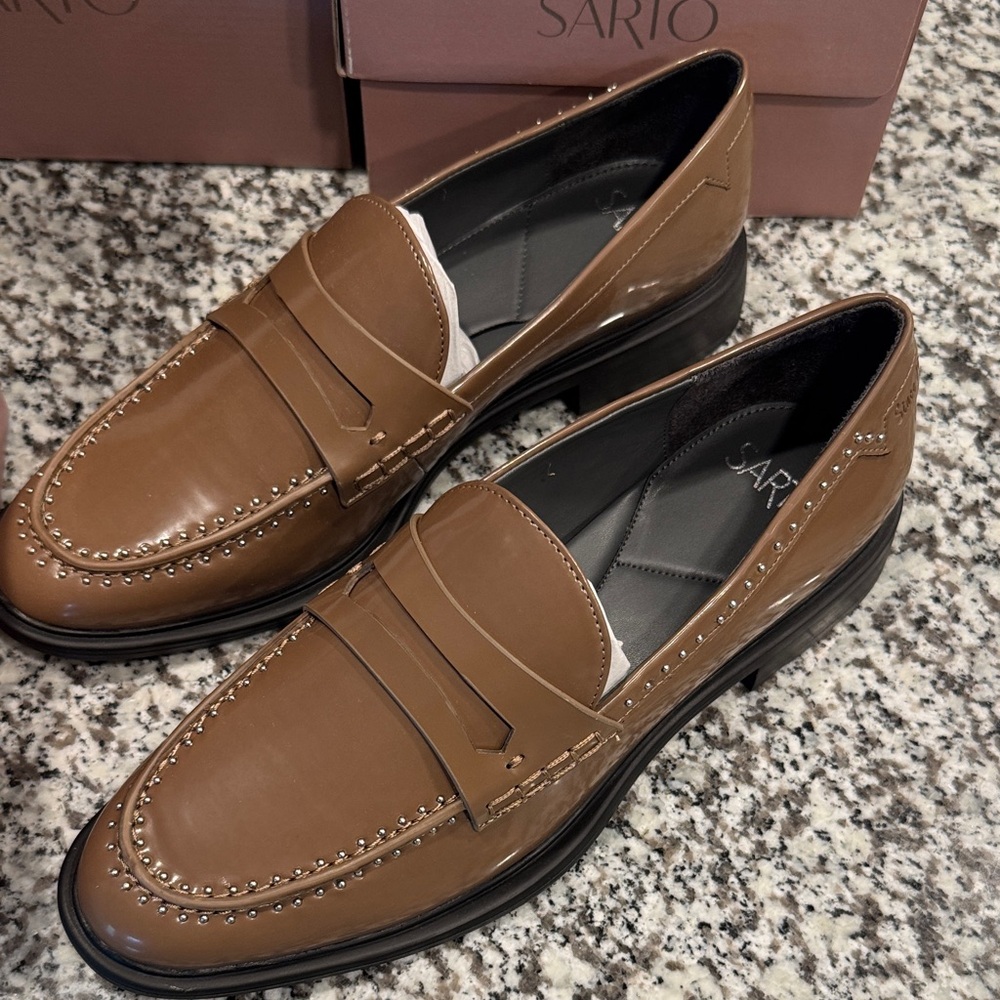 SARTO By Franco Sarto Brown Loafers - Picture 2 of 9